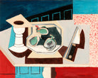 Louis Marcoussis Print, Nature Morte Aux Grenades Et Couteau Sur Un Guéridon (circa 1925) as an unframed print