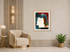 Louis Marcoussis Print, Nature Morte Avec Enveloppe displayed in an Art Deco interior