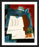 Louis Marcoussis Print, Nature Morte Avec Enveloppe in a black frame