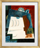 Louis Marcoussis Print, Nature Morte Avec Enveloppe in a gold frame
