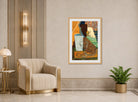 Louis Marcoussis Print, Nature Morte (circa 1912) displayed in an Art Deco interior
