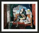 Louis Marcoussis Print, Night Café in a black frame