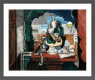 Louis Marcoussis Print, Night Café in a dark grey frame