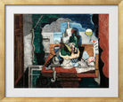 Louis Marcoussis Print, Night Café in a gold frame