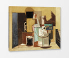 Louis Marcoussis Print, Personnage Assis À Une Table Ronde as a ready-to-hang canvas panel