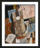Louis Marcoussis Print, Still Life with Guitar (1914) in a black frame