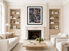 Louis Marcoussis Print, The Musician (1914) displayed in a Scandinavian living room