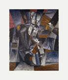 Louis Marcoussis Print, The Musician (1914) with an off-white border for rolled canvas