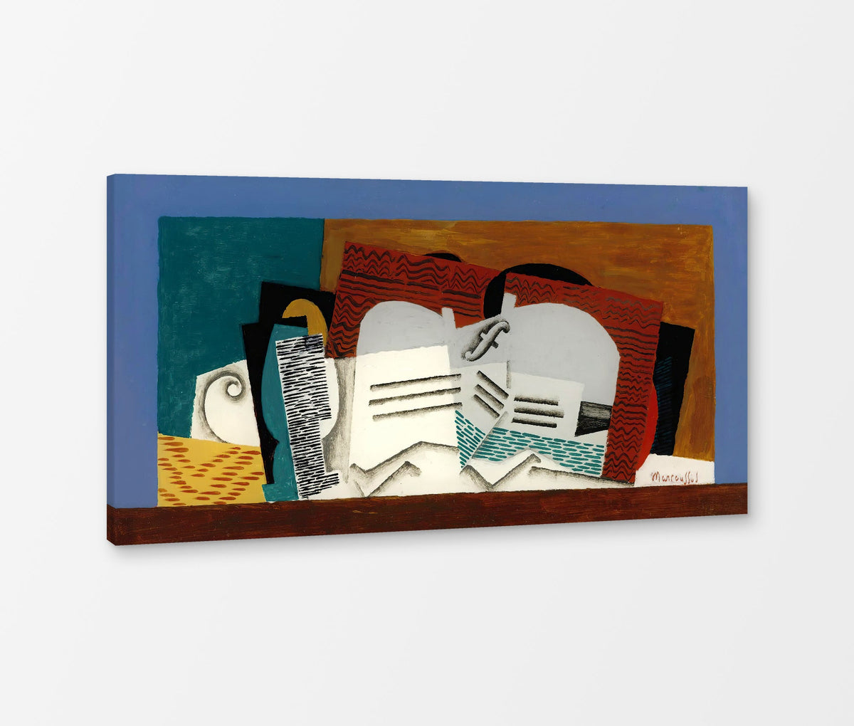 Louis Marcoussis Print, Verre Et Violon as a ready-to-hang canvas panel