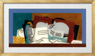 Louis Marcoussis Print, Verre Et Violon in a gold frame