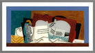 Louis Marcoussis Print, Verre Et Violon in a light grey frame