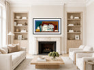 Louis Marcoussis Print, Verre Et Violon displayed in a Scandinavian living room