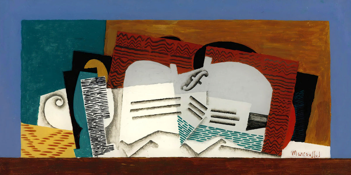Louis Marcoussis Print, Verre Et Violon as an unframed print