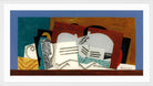 Louis Marcoussis Print, Verre Et Violon in a white frame