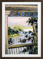 Louis Michel Eilshemius Print, Balcony, Delaware Water Gap — brown frame
