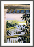 Louis Michel Eilshemius Print, Balcony, Delaware Water Gap — dark grey frame