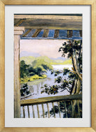 Louis Michel Eilshemius Print, Balcony, Delaware Water Gap — gold frame