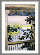 Louis Michel Eilshemius Print, Balcony, Delaware Water Gap — light grey frame