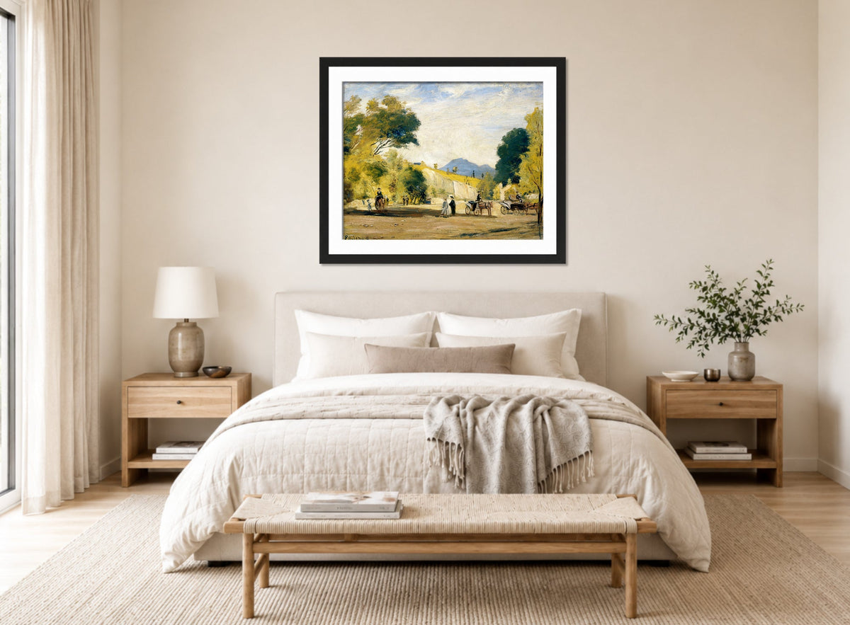 Louis Michel Eilshemius Print, Cabs for Hire — bedroom
