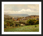 Louis Michel Eilshemius Print, Delaware Water Gap Village (circa 1886) — black frame
