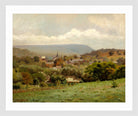 Louis Michel Eilshemius Print, Delaware Water Gap Village (circa 1886) — white frame
