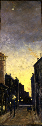 Louis Michel Eilshemius Print, Fifty-Seventh Street (1908) — unframed