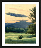 Louis Michel Eilshemius Print, Green Meadow (1891) — black frame
