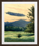 Louis Michel Eilshemius Print, Green Meadow (1891) — brown frame