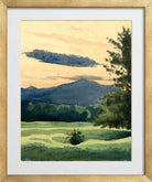 Louis Michel Eilshemius Print, Green Meadow (1891) — gold frame