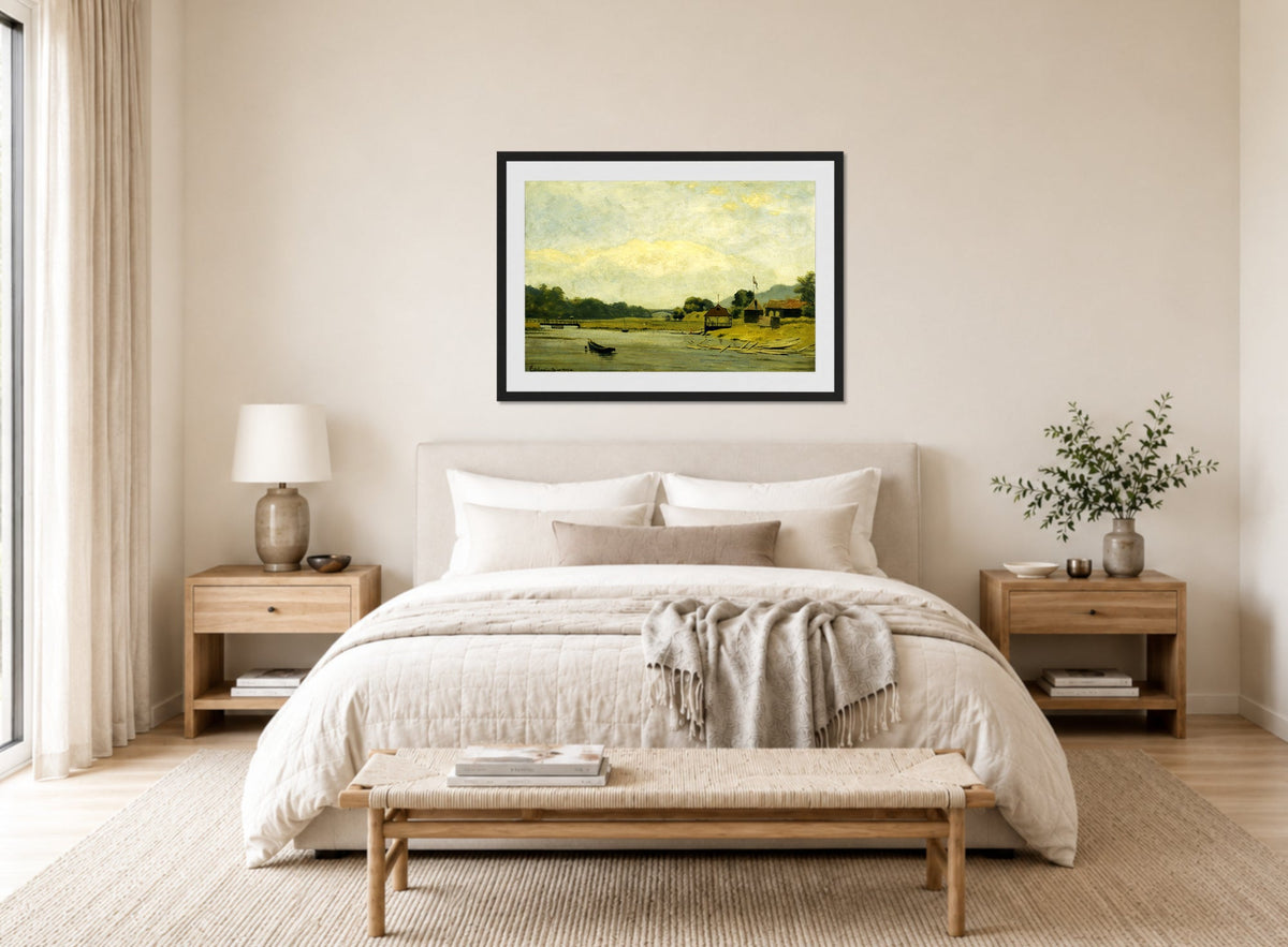 Louis Michel Eilshemius Print, Kingsbridge — bedroom