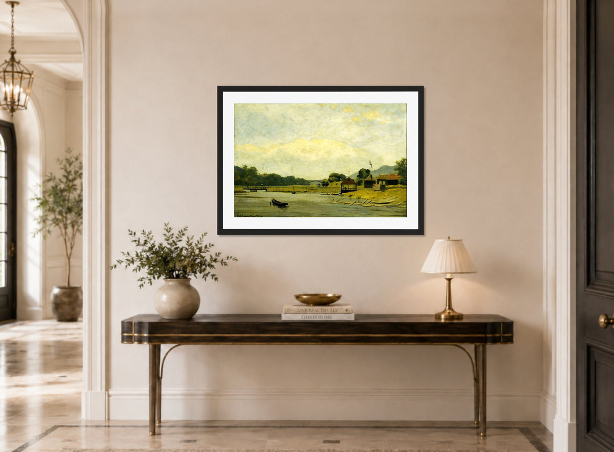 Louis Michel Eilshemius Print, Kingsbridge — hallway