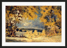 Louis Michel Eilshemius Print, Landscape, Binghamton, New York (1907) — black frame