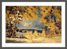 Louis Michel Eilshemius Print, Landscape, Binghamton, New York (1907) — dark grey frame