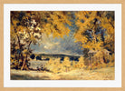 Louis Michel Eilshemius Print, Landscape, Binghamton, New York (1907) — oak frame