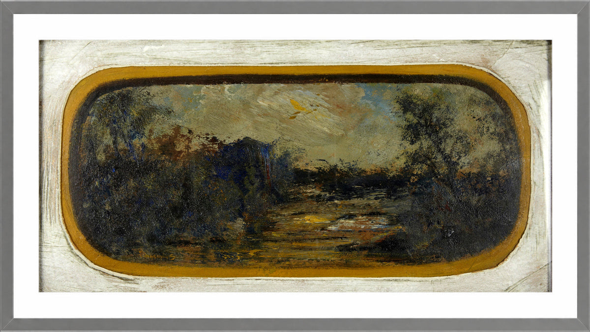 Louis Michel Eilshemius Print, Landscape — light grey frame