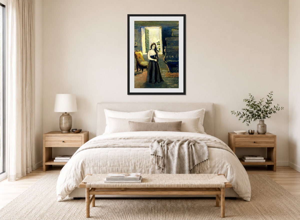 Louis Michel Eilshemius Print, Madge in the Morning — bedroom