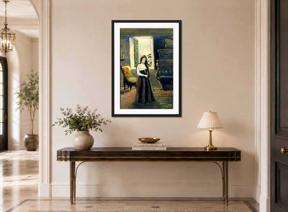 Louis Michel Eilshemius Print, Madge in the Morning — hallway