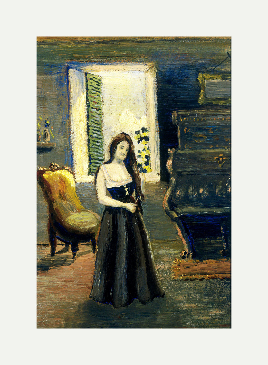 Louis Michel Eilshemius Print, Madge in the Morning — rolled canvas