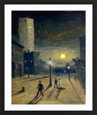 Louis Michel Eilshemius Print, New York at Night (circa 1910) — black frame