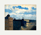 Louis Michel Eilshemius Print, New York Street at Dusk (1908) — rolled canvas
