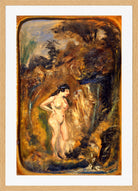 Louis Michel Eilshemius Print, Nude in Forest — oak frame