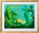 Louis Michel Eilshemius Print, Nymphs Sleeping (1920) — gold frame