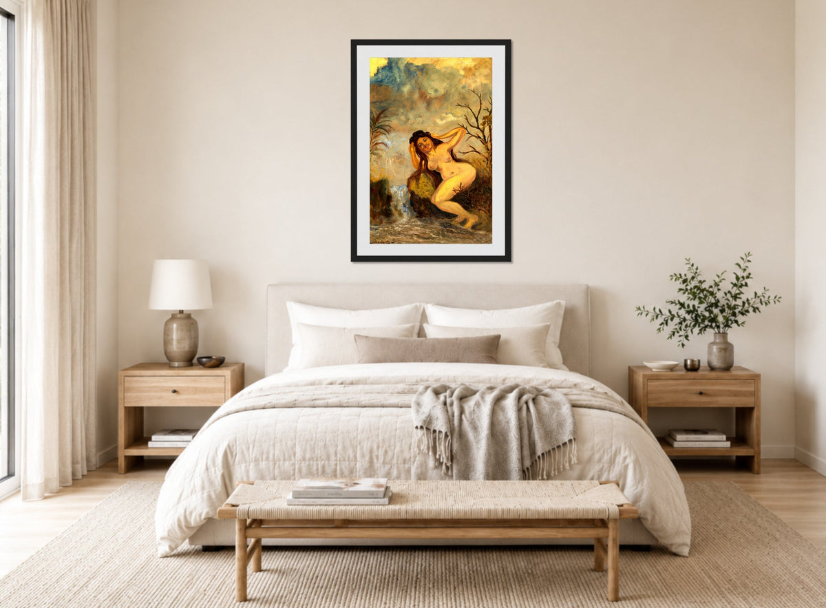 Louis Michel Eilshemius Print, Portrait of Rose Marie — bedroom