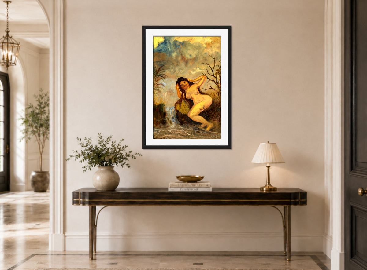 Louis Michel Eilshemius Print, Portrait of Rose Marie — hallway