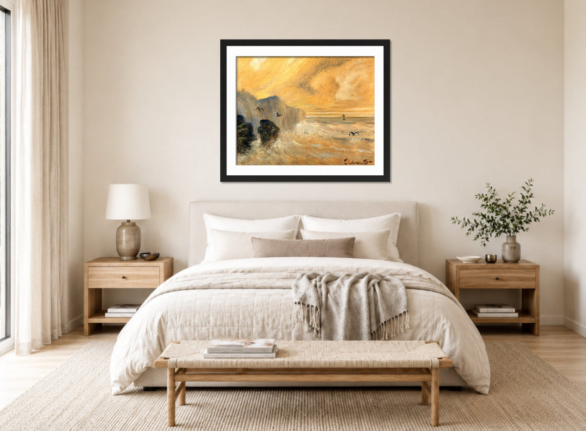 Louis Michel Eilshemius Print, Rocky Seashore — bedroom