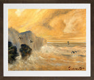 Louis Michel Eilshemius Print, Rocky Seashore — brown frame