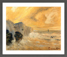 Louis Michel Eilshemius Print, Rocky Seashore — dark grey frame