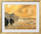 Louis Michel Eilshemius Print, Rocky Seashore — gold frame