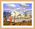 Louis Michel Eilshemius Print, Samoa — oak frame