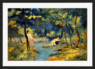 Louis Michel Eilshemius Print, Standing and Reclining Nymphs (1908) — black frame